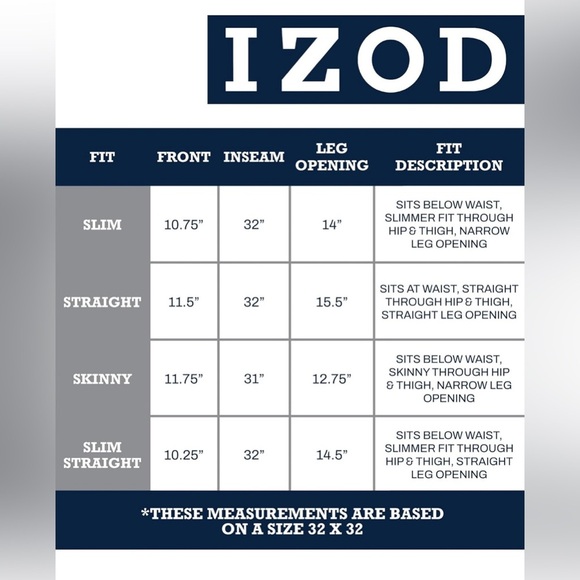 IZOD Men's Denim Jeans - Comfort Stretch Mid Rise Relaxed Fit, 34x32 Dark Tint - Picture 7 of 7